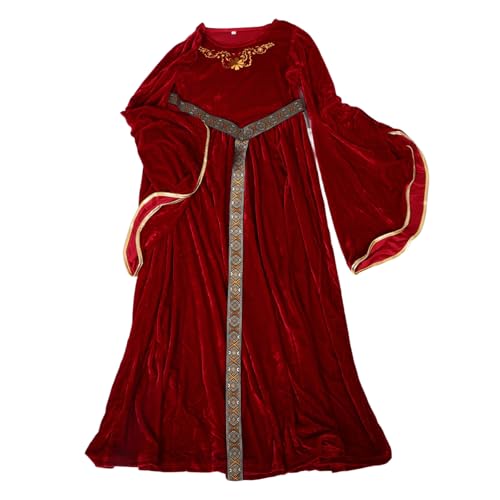 ANDRESLAD Langarm-renaissance-kleid Für Mädchen, Bühnenoutfit Für Festival, Cosplay-kostüm, Mittelalterliches Prinzessinnenkostüm Für Kinder-cosplay Und Aufführungen von ANDRESLAD