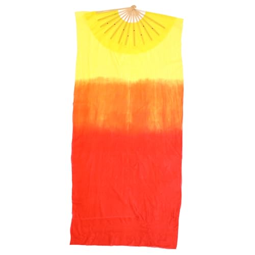 ANDRESLAD Langer Faltbarer Bauchtanzfächer aus Seide mit Farbverlauf Verlängert für Bühnenauftritte Handlicher Tanzfächer für Frauen als Tanzaccessoire und ANDRESLAD Langer Faltbarer Bauchtanzfächer aus Seide mit Farbverlauf Verlängert für Bühnenauftritte Handlicher Tanzfächer für Frauen als Tanzaccessoire und von ANDRESLAD