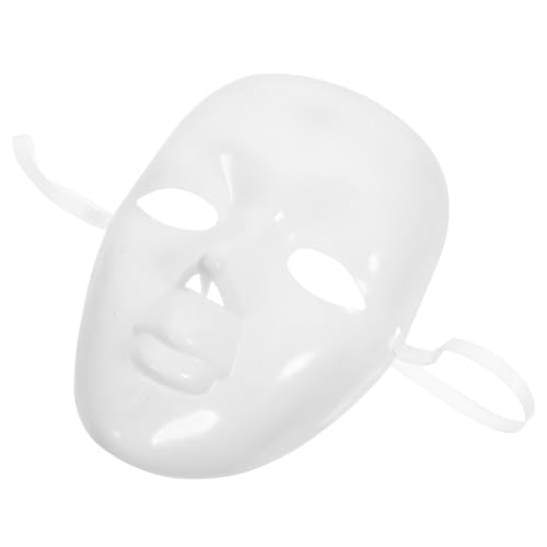 ANDRESLAD Maske Kostüm überstreichbar voll Skelett Requisiten für Zirkus-Fotoautomaten lackierbar costume masks white mask Zirkus-Fotokabine Requisiten für Karnevals-Fotoautomaten pp Weiß von ANDRESLAD