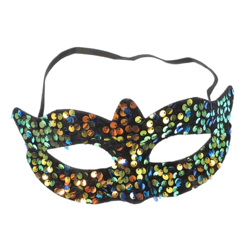 ANDRESLAD Spitze Maske Mit Pailletten Maskerade-party-maske Maske Schwarz Maskerademasken Cosplay-masken Pailletten-maskerade-maske Für Damen Maskerademaske Für Männer Kleid Maske Pvc Golden von ANDRESLAD