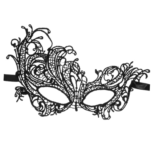 ANDRESLAD Spitzen Masquerade Maske mit Verstellbarem Bindeband Halbe Augenmaske für Damen Wiederverwendbar Vielseitig für Karneval Halloween Kostümparty und Maskenball Geeignet ANDRESLAD Spitzen Masquerade Maske mit Verstellbarem Bindeband Halbe Augenmaske für Damen Wiederverwendbar Vielseitig für Karneval Halloween Kostümparty und Maskenball Geeignet von ANDRESLAD