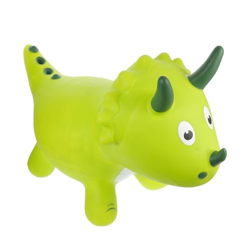 ANDRESLAD Springender Drache Federnd Aufblasbares Spielzeug Weltraumspielzeug Hüpfball Für Kinder Sitzen Hüpfen Spielzeug Für Kinder Dinosaurier-sprungspielzeug Zum Spaß Green PVC von ANDRESLAD