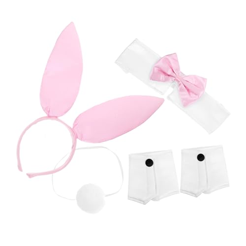 ANDRESLAD 1 Set Bunny Ohr Hut Set Cosplay Kragen Bunny Haarband für Party Mode Zubehör von ANDRESLAD