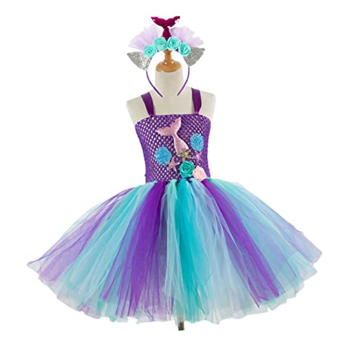 ANDRESLAD Tutu-rock Für Mädchen Meerjungfrauenrock Für Kinder Mädchenkleid Brautkleid Im Meerjungfrauen-stil Tutu-outfit Für Babys Meerjungfrau Hochzeitskleid Mädchen Anzug Netzkleider von ANDRESLAD