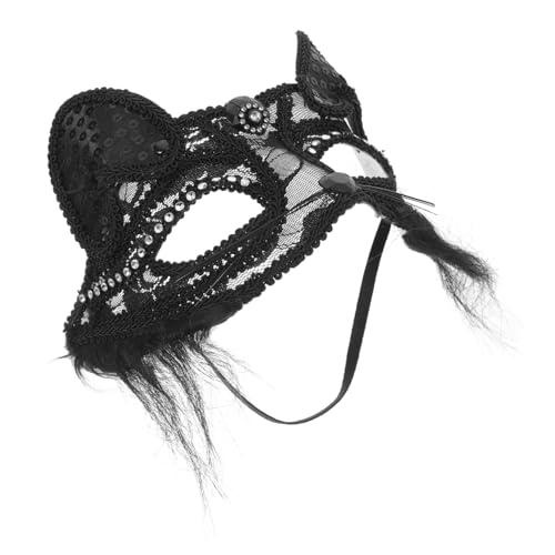 ANDRESLAD Venezianische Katzenmaske Schwarz für Maskenball und Halloween Detailreiches Design Leicht zu Tragen Kostümfreundlich für Karneval und Cosplay-partys ANDRESLAD Venezianische Katzenmaske Schwarz für Maskenball und Halloween Detailreiches Design Leicht zu Tragen Kostümfreundlich für Karneval und Cosplay-partys von ANDRESLAD