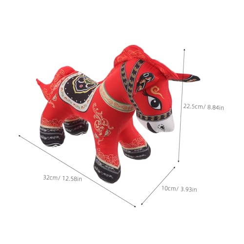 ANDRESLAD Weiches Plüschpferd Jahr des Pferdes Maskottchen Kuscheltier Chinesisches Sternzeichen Pferd Stofftier Leicht Tragbar Geschenk für Pferdeliebhaber zum Neujahr ANDRESLAD Weiches Plüschpferd Jahr des Pferdes Maskottchen Kuscheltier Chinesisches Sternzeichen Pferd Stofftier Leicht Tragbar Geschenk für Pferdeliebhaber zum Neujahr von ANDRESLAD