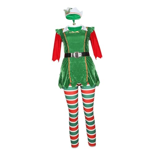 ANDRESLAD Kostümset Weihnachtsfeierkleid Damen Tutu Kostüm Cosplay Wear Karneval Outfit von ANDRESLAD