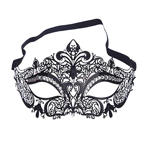 AMFSQJ Venezianische Maske, Metall Masken Sexy Venezianische Faschingsmasken Maskerade von AMFSQJ