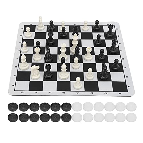 2-in-1 Schach-Draft-Set, Leichte Tragbare Reisespiele, Intelligentes Spielzeug für für von ANGGREK