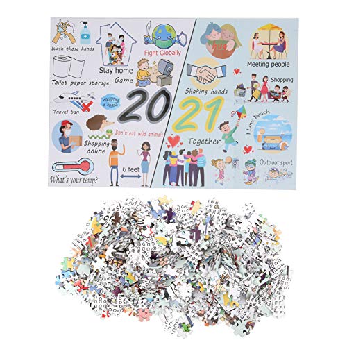 2021 DIY-Puzzle, Extra Dickes Papppuzzle für Erwachsene und, 1000 Teile für Erwachsene und (E-Typ) von ANGGREK