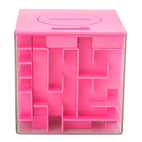 3D-Würfel-Puzzle-Labyrinth, Case Intelligent Fun Brain Game Box Puzzle-Labyrinth-Box 3D-Würfel-Labyrinth für Eltern-Kind-Spiele (PINK) von ANGGREK