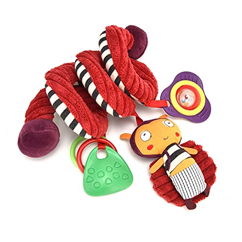 ANGGREK Babybett-Spirale Zum Aufhängen, Rasselspielzeug, Leuchtende Farben, Kinderwagen-Spielzeug für Babytrage, Stubenwagen, Kinderwagen von ANGGREK