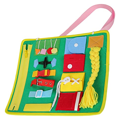 ANGGREK Loop Board Toys, Tragbares Lernspielzeug von 18 Monaten Bis 6 Jahren Als Trainingshilfe für (Grüner Zopfstil) von ANGGREK