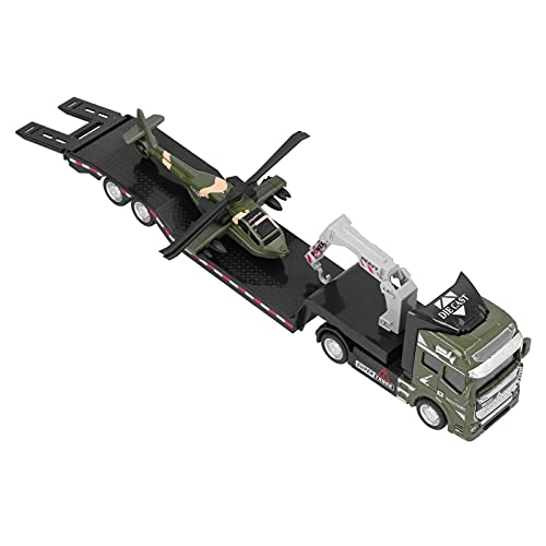 ANGGREK Simulation Militär-LKW, Hochsimulierte Fantasy-Militär-LKWs, Flugzeugmodell, Militär-LKW-Fahrzeug-Spielzeug, Militär-LKW-Modell für ((Militärgrün)) von ANGGREK