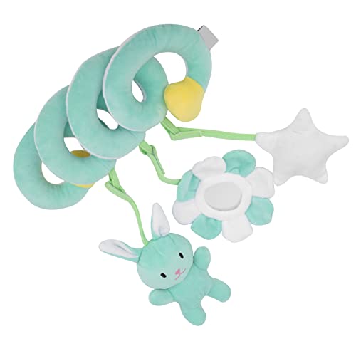 ANGGREK Spiral-Aktivitätsspielzeug für Kleinkinder, Beruhigende Spiral-Plüschrassel für Kleinkinder, für Mädchen, Kinderspielzeug, 3 Jahre Altes Baby (Green) von ANGGREK