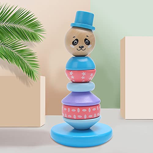 ANGGREK Stapelturm-Spielzeug, Stapelspielzeug, für, Babys (Panda) von ANGGREK