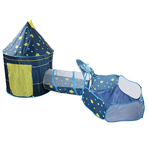Babyzelt, Krabbeltunnel, Spielzelt, Bällebad für und Kleinkinder (Blauer dreiteiliger Anzug) von ANGGREK
