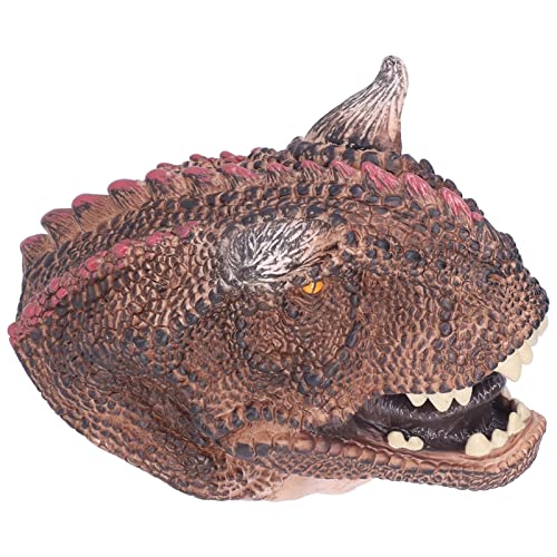 Dinosaurier-Handpuppe, Carnotaurus-Handpuppen mit Klarer Textur, Umweltfreundlich und Realistisch für das Spielen von Dinosauriern von ANGGREK