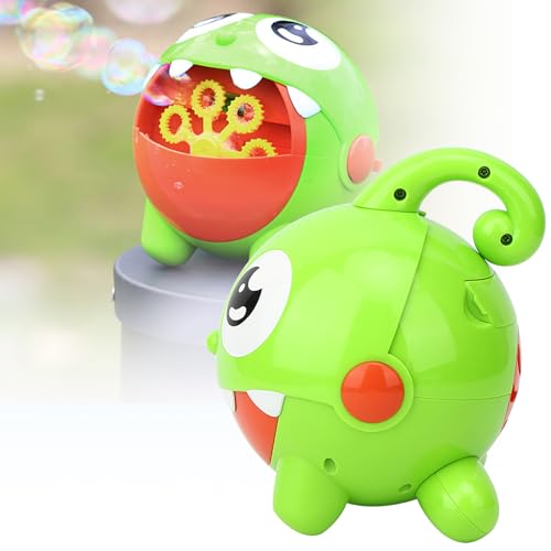 Elektrische Blasenblasmaschine, Wiederaufladbares Sicherheitsblasenblasenspielzeug, Kindergeschenk für Zum Spielzeugmachen von Blasen (Green) von ANGGREK