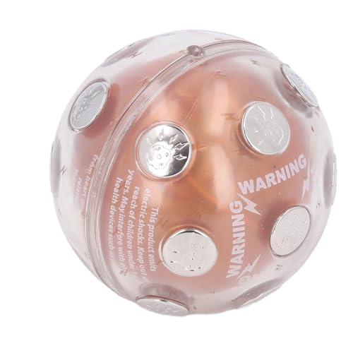 Elektroschock-Spielball, Interaktiver, Kompakter, Automatisch Ausschaltbarer Elektroschockball, Leicht zu Haltende Spannung für Zusammenkünfte für Erwachsene (Gold) von ANGGREK