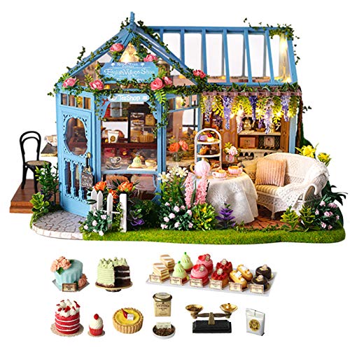 Holzhaus-Spielzeug, Schönes DIY-Puppenhaus, Interessante DIY-lebensechte Variable für 14-Jährige + Sammlungsgeschenk-Einrichtungsartikel von ANGGREK