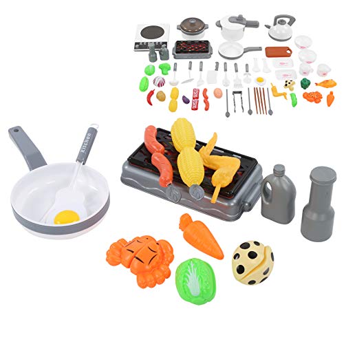 Kinderküchen-Spielset, Kochspielzeug, Wiederverwendbares Küchen-Rollenspiel-Spielzeug, Simulationsutensilien-Spielzeug für von ANGGREK