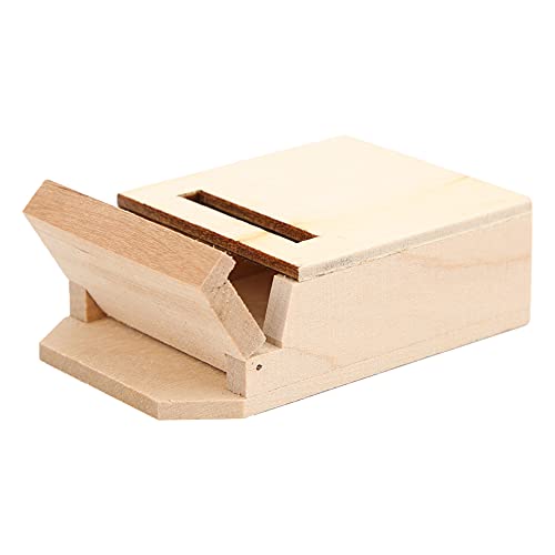 Puppenhaus-Dekoration, Hochwertige Holzmaterialien, Clamshell-Design, Puppenhaus-DIY-Briefkasten, für Baby von ANGGREK