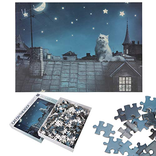 Puzzle, Genießen Sie das Puzzlespielzeug, für (Katze auf dem Dach) von ANGGREK