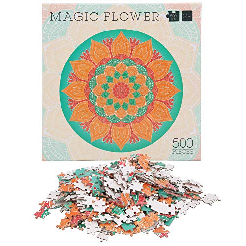 Puzzle, Wertvolles Puzzle-Spielzeug, für Freizeitunterhaltung, Lustige Freunde (magische Blume) von ANGGREK
