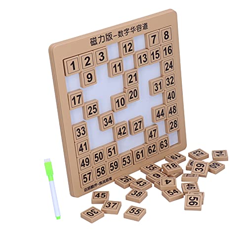 Zeichenbrettspielzeug, Sicher zu Verwendendes Puzzlespielzeug für den Kindergarten für die Vorschule (Braunes Magnetpuzzle der 8. Stufe) von ANGGREK