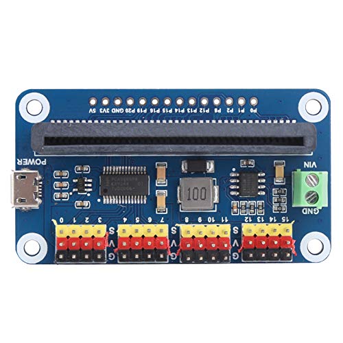 ANKROYU 16 Servotreiberplatine, digitaler I2C-Servotreiber, 16-Kanal-Servocontroller, programmierbarer Servoexpander, Lenkmotorkomponenten von ANKROYU