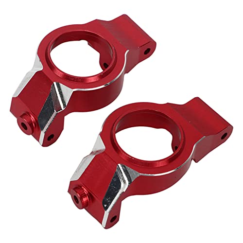 ANKROYU 2PCS RC C-Nabenträger-Laufrollenblöcke, RC-C-Nabenträger aus Aluminiumlegierung, hochfeste C-Nabenträgerblöcke für 1/5 RC-Car (Rot) von ANKROYU