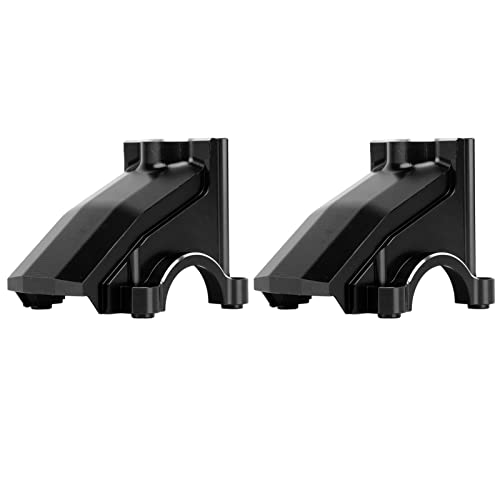 ANKROYU 2PCS RC-Car-Getriebegehäuse, Aluminiumlegierung vorne und hinten Getriebegehäuse, universelle Differentialabdeckung für 1/5 RC-Car (Schwarz) von ANKROYU