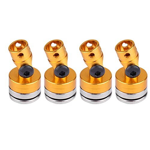 ANKROYU 4PCS magnetische Karosserie-Pfostenhalterung, Aluminium-Karosserie-Pfostenhalterung, professionelle Karosserie-Pfostenhalterung für RC-Car (Gelb) von ANKROYU