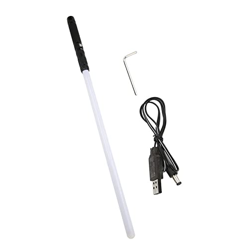 ANKROYU 7 Farben wechselndes Lichtschwert, LED-Lichtschwert, Mini-Lichtschwert, Metallgriff-Lichtschwert, Cosplay-Lichtschwert, für Jungen-Kinderparty (Black) von ANKROYU