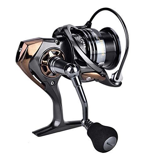 ANKROYU Angel-Baitcasting-Rolle, Hochgeschwindigkeits-Seeangelrolle, universelle Baitcasting-Angelrolle, tragbare Angelrolle für Angelwerkzeug (HS3000) von ANKROYU