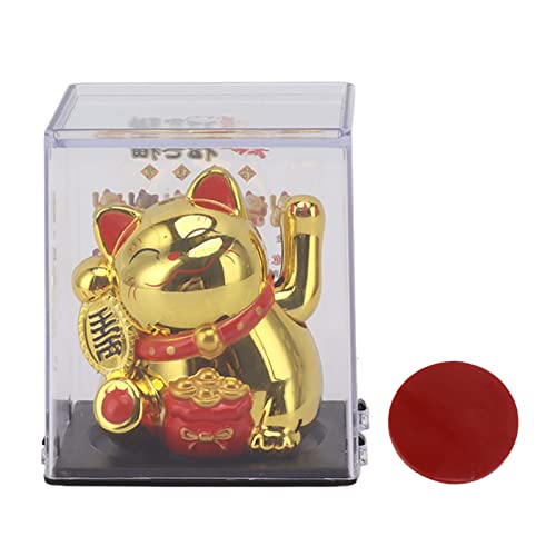 ANKROYU Lucky Fortune Cat Solar Powered Waving Hand süße lebhafte Statue für Heimtischauto -ationen Plastik 2 Zoll ANKROYU Lucky Fortune Cat Solar Powered Waving Hand süße lebhafte Statue für Heimtischauto -ationen Plastik 2 Zoll von ANKROYU