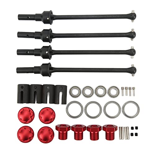 ANKROYU RC-Antriebsachse, ferngesteuertes Auto-CVD-Kit, professionelle RC-Antriebswelle, Stahl-Antriebswelle CVD für ferngesteuertes Auto (Rot) von ANKROYU