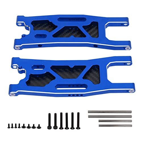 ANKROYU RC Car Hinterradaufhängung, Schwinge aus Aluminiumlegierung, staubdichtes Carbon-Schwingen-Set für 1/8 ferngesteuertes Auto (Blau) von ANKROYU