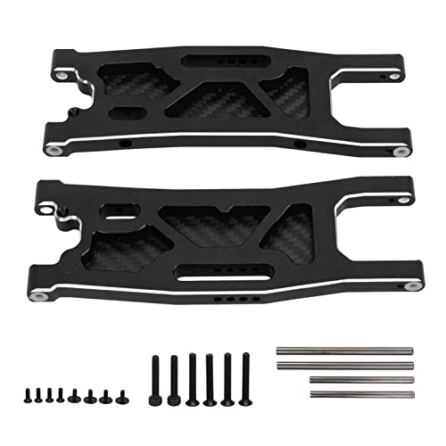 ANKROYU RC Car Hinterradaufhängung, Schwinge aus Aluminiumlegierung, staubdichtes Carbon-Schwingen-Set für 1/8 ferngesteuertes Auto (Schwarz) von ANKROYU