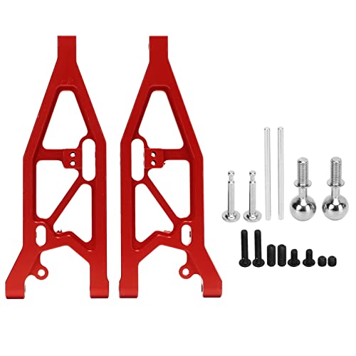 ANKROYU RC Car Vorderer Oberarm, Vorderer Oberer Schwingarm Aus Aluminiumlegierung, RC Vorderer Oberer Aufhängungsarm, Vorderer Oberer Schwingenarm Für Ferngesteuertes Auto (Rot) von ANKROYU