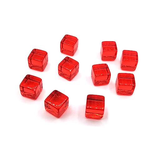 200pcs/Set Clear 8mm Acryl Dices Game Requisiten Bildungsspielzeug Für Kinder Farbenfrohe Quadratische Eck Würfel von ANMITI