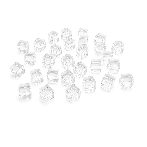 200pcs/Set Clear 8mm Acryl Dices Game Requisiten Bildungsspielzeug Für Kinder Farbenfrohe Quadratische Eck Würfel von ANMITI