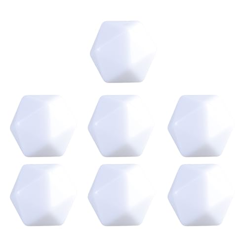 20pcs Leere Blanks Dices 20mm Acryl Würfel Mit Glatten Oberflächen 20 Seitig Sided Würfel Für Brettspiele Und Lehren Einfach Zu Bedienen von ANMITI