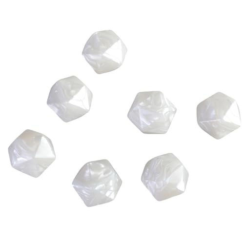 20pcs Leere Blanks Dices 20mm Acryl Würfel Mit Glatten Oberflächen 20 Seitig Sided Würfel Für Brettspiele Und Lehren Einfach Zu Bedienen von ANMITI