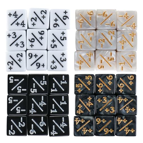 ANMITI 36pcs Loyalty Counter Dices Acryl Sechside Dices Cubes Small Dices Kartenspiele Zubehör Für Partytischspiele von ANMITI