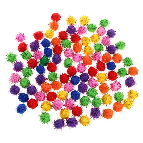 ANMITI 100 Prozent Farbenfrohe Glitzer Glitzerkugeln Pom Ball Für Katzenspielzeug ANMITI 100 Prozent Farbenfrohe Glitzer Glitzerkugeln Pom Ball Für Katzenspielzeug von ANMITI