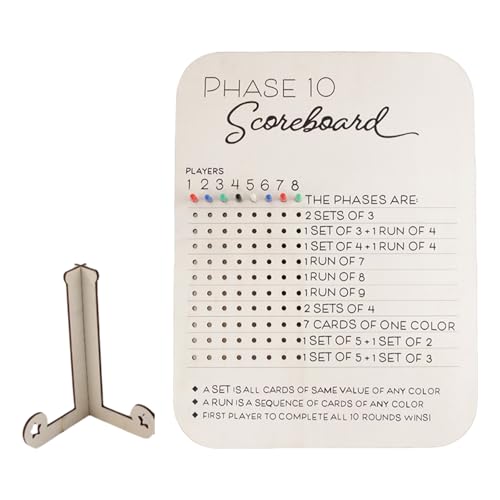 Phase 10 Score Board Light Gewichtsbewertungsbrett Holz Phase 10 Anzeigetafel Für Kartenspiele Erwachsene Dauern Leichte Gewichtsbewertung Phase 10 Score Board Light Gewichtsbewertungsbrett Holz Phase 10 Anzeigetafel Für Kartenspiele Erwachsene Dauern Leichte Gewichtsbewertung von ANMITI