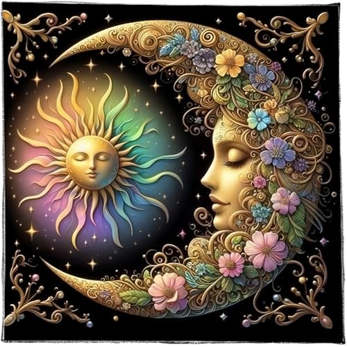 Tarots Tischdecke Altäre Stoff Mond Sonne Astrologie Tischdecke Göttlichkeit Karten Wandteppich Wanddekoration Göttisch Kartentisch Wand Dekore Tarots Tischdecke Altäre Stoff Mond Sonne Astrologie Tischdecke Göttlichkeit Karten Wandteppich Wanddekoration Göttisch Kartentisch Wand Dekore von ANMITI