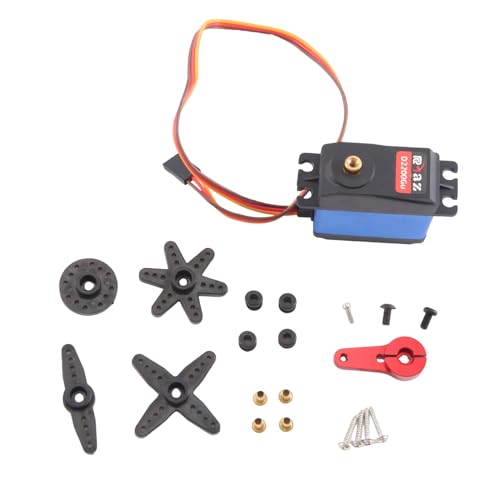 ANNJUC 20-Kg-Short-Body-Servo 4412LV 180° Digitales Metallgetriebe mit Niedrigem Profil und Metallarm für 1:10 1:12 RC-Car SCX10 TRX4 von ANNJUC